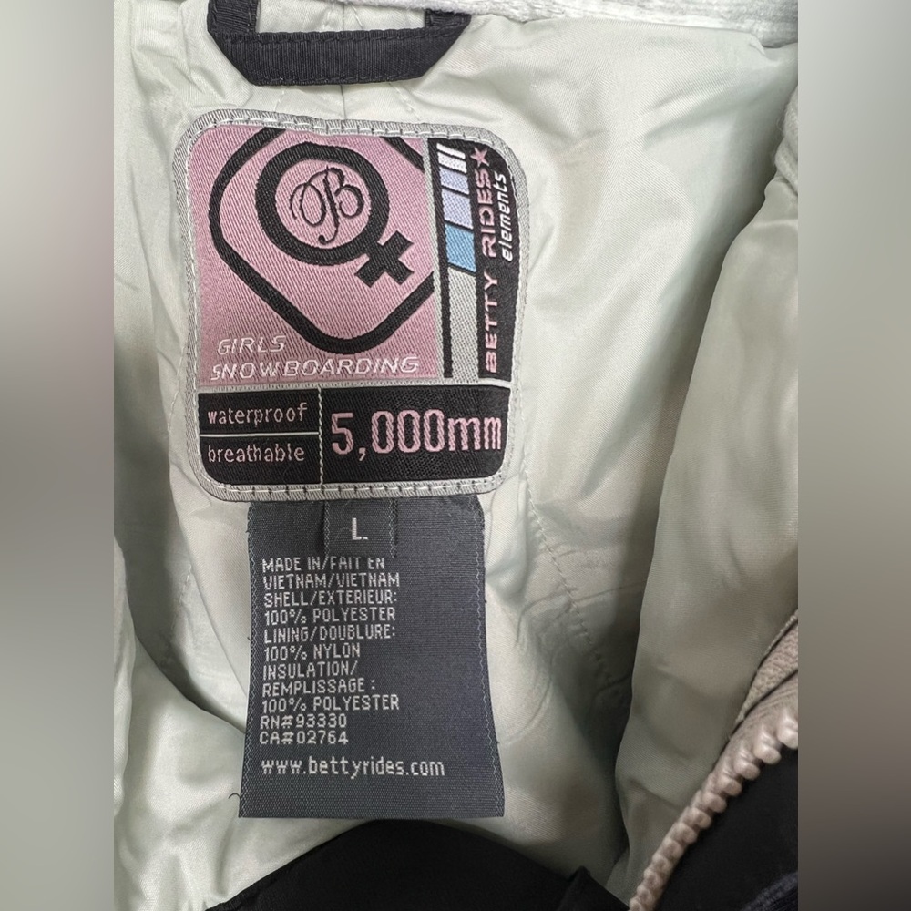 Betty Rides Elements Waterproof Snowboarding/Ski … - image 3